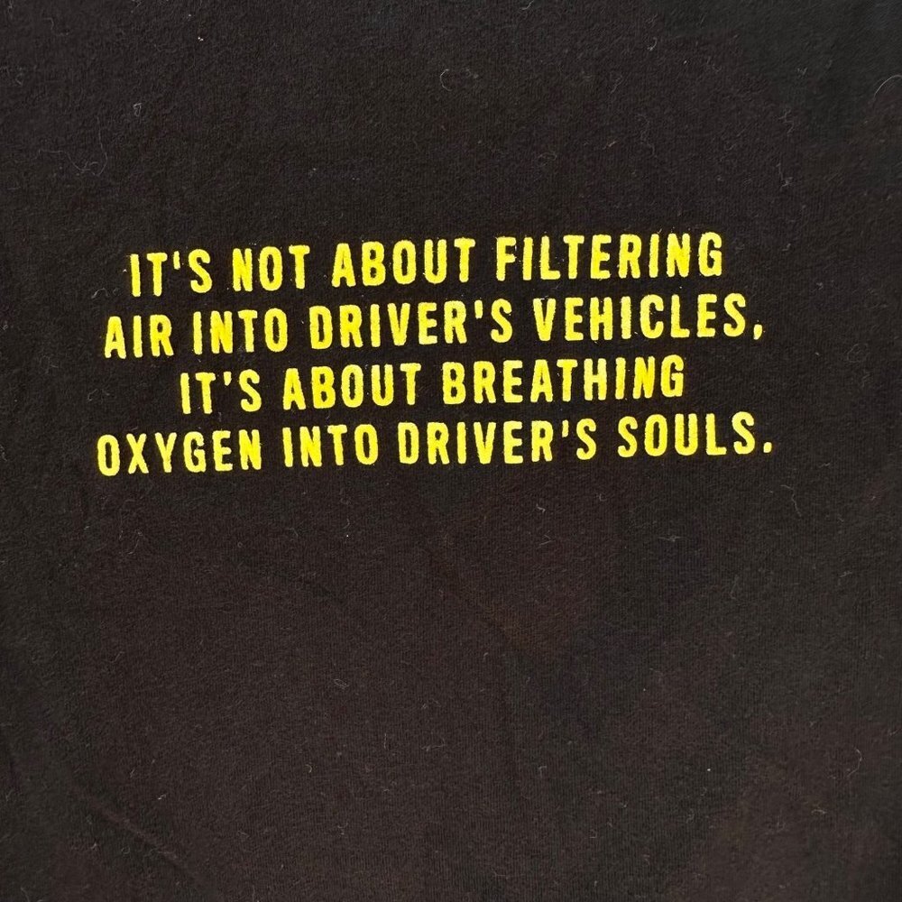 Next Level Apparel Airaid INC Race Air Filters Black T-shirt Size L - Picture 6 of 11